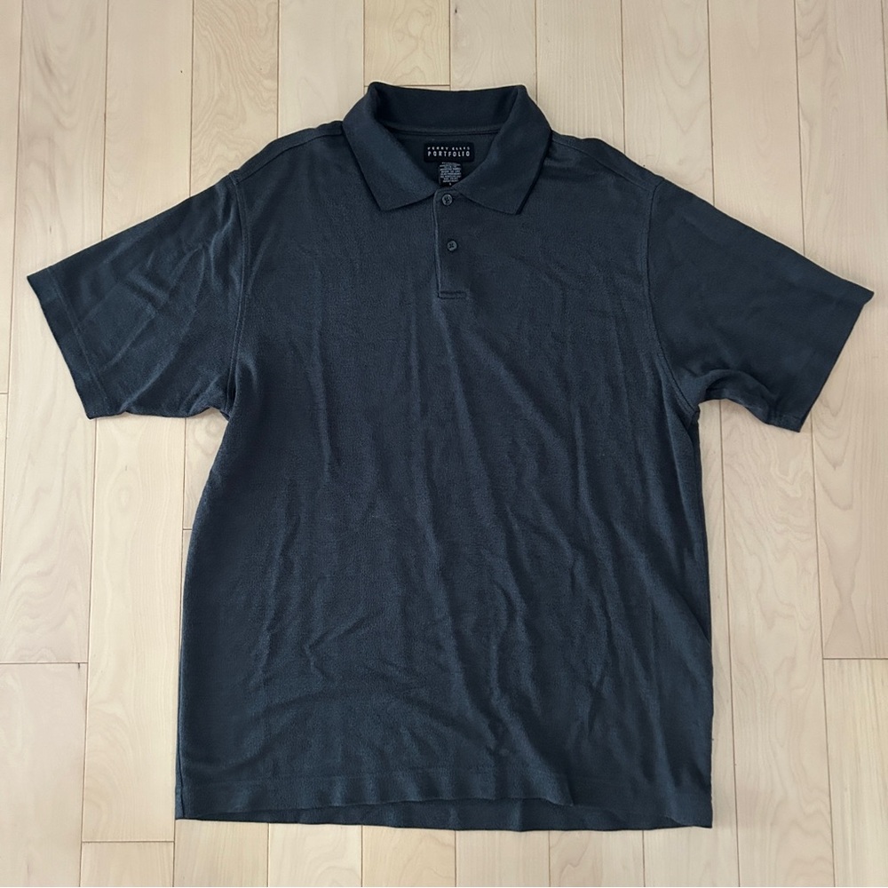 Men’s Perry Ellis Portfolio Dark Gray Polo Shirt